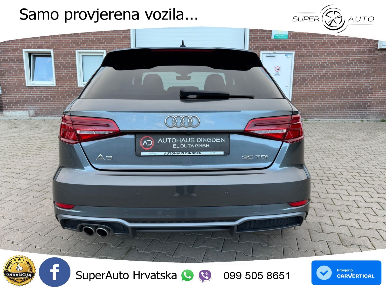 Audi A3 35 TDI (150 KS) S tronic S line LED+GR SJED+ACC