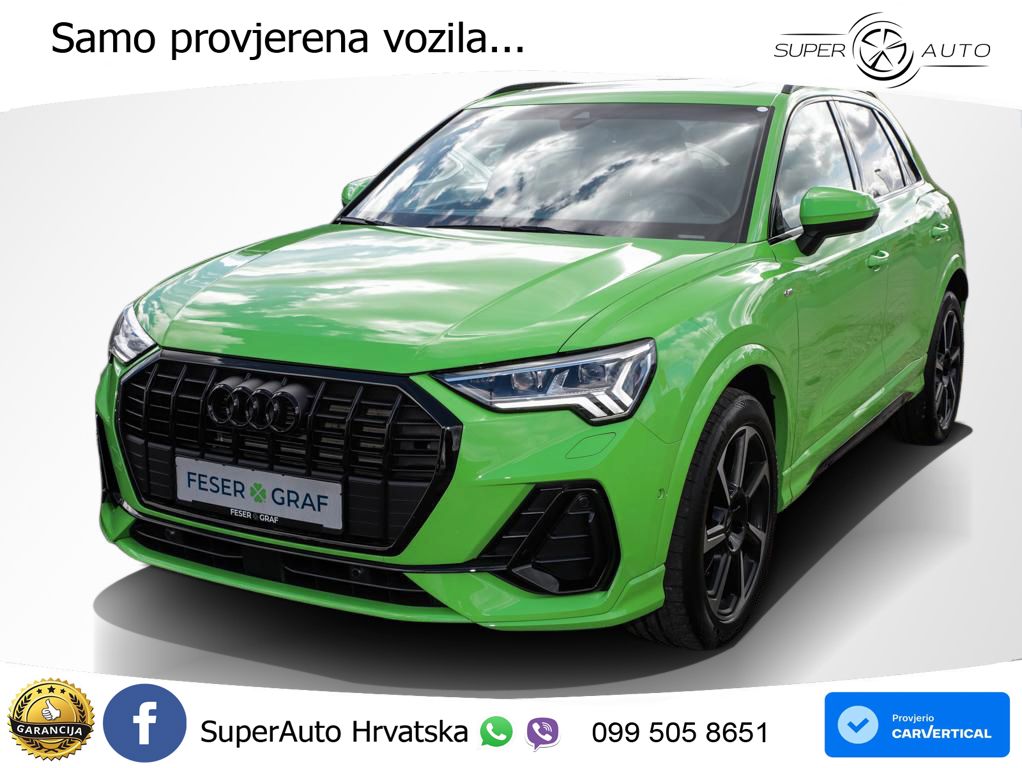 Audi Q3 45 TFSI (245 KS) quattro S tronic 2x S line MATRIX+GR SJED+KAM