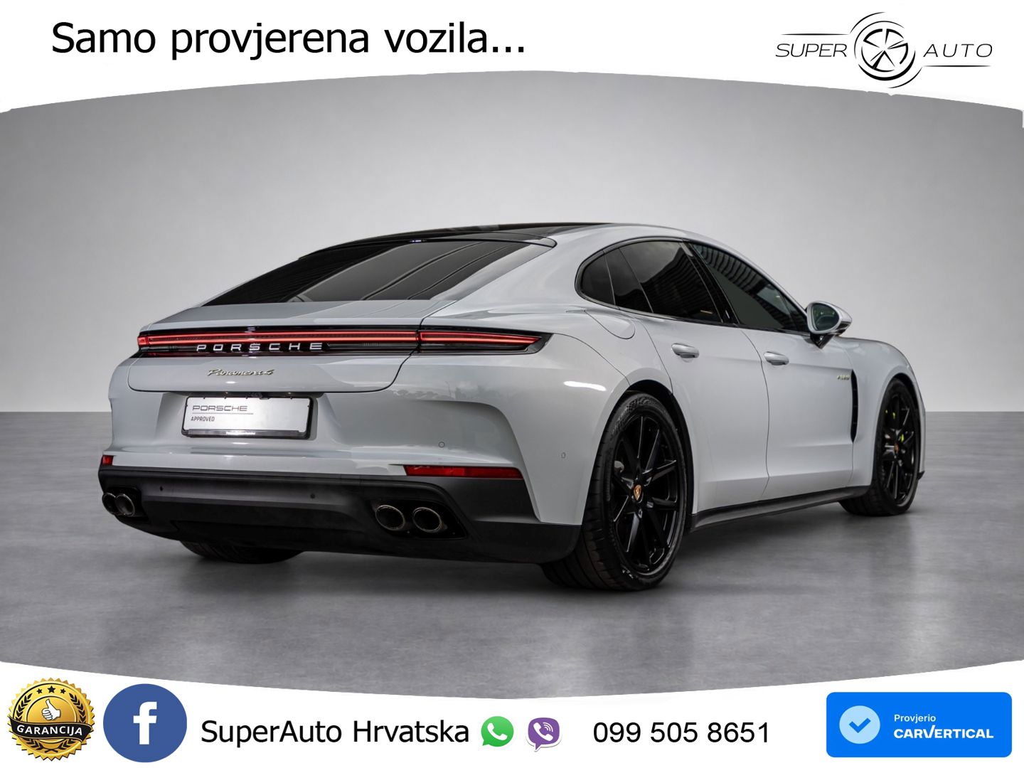 Porsche Panamera 4 2.9 V6 (470 KS) E-Hybrid PDK ACC+HEAD+4xGR SJED+360+PANO