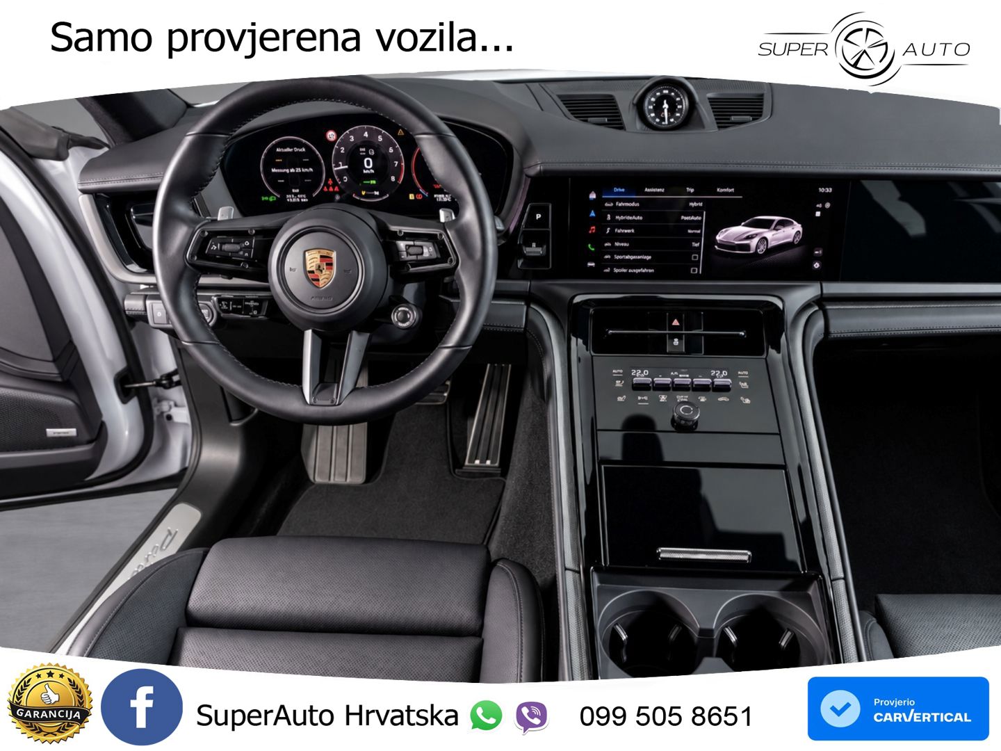 Porsche Panamera 4 2.9 V6 (470 KS) E-Hybrid PDK ACC+HEAD+4xGR SJED+360+PANO