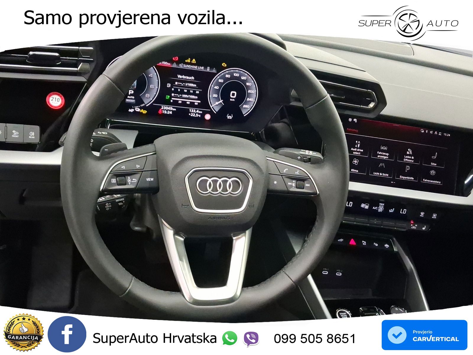 Audi A3 Sportback 40 TFSI e (204 KS) Plug-in Hybrid S tronic advanced MATRIX+GR SJED+KAM