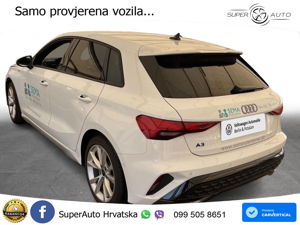 Audi A3 Sportback 30 TFSI (116 KS) Mild Hybrid S tronic S line LED+GR SJED+ACC
