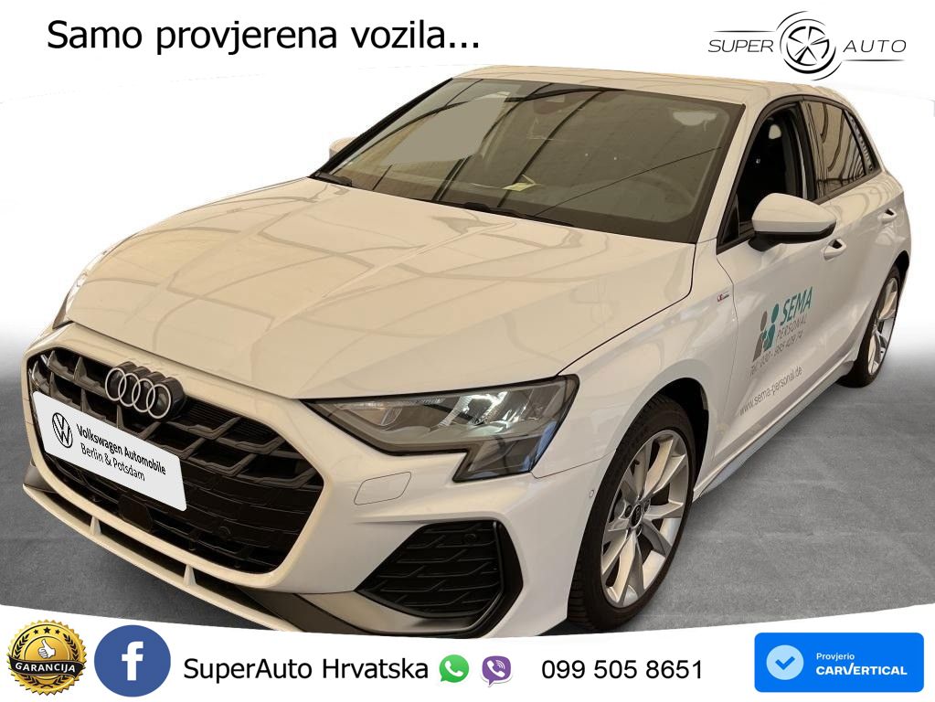 Audi A3 Sportback 30 TFSI (116 KS) Mild Hybrid S tronic S line LED+GR SJED+ACC