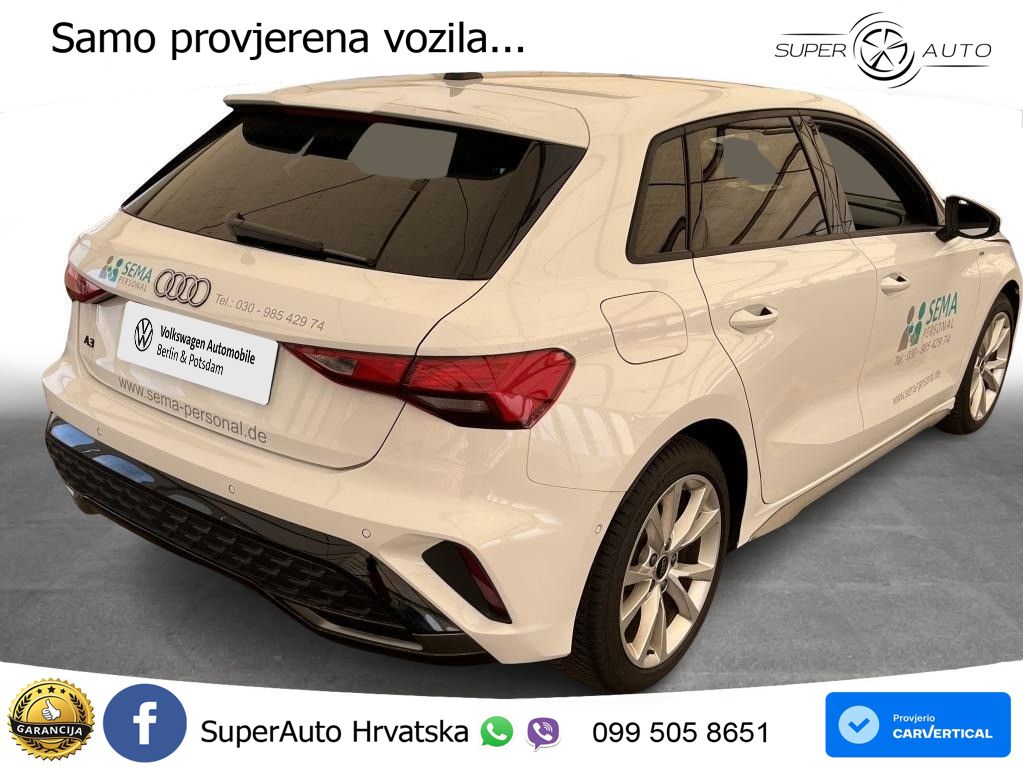 Audi A3 Sportback 30 TFSI (116 KS) Mild Hybrid S tronic S line LED+GR SJED+ACC