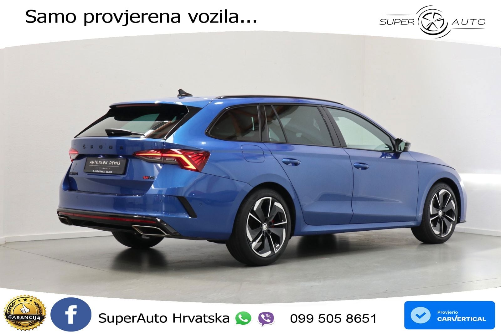 Škoda Octavia Combi RS 2.0 TDI (200 KS) DSG LED+GR SJED+ACC