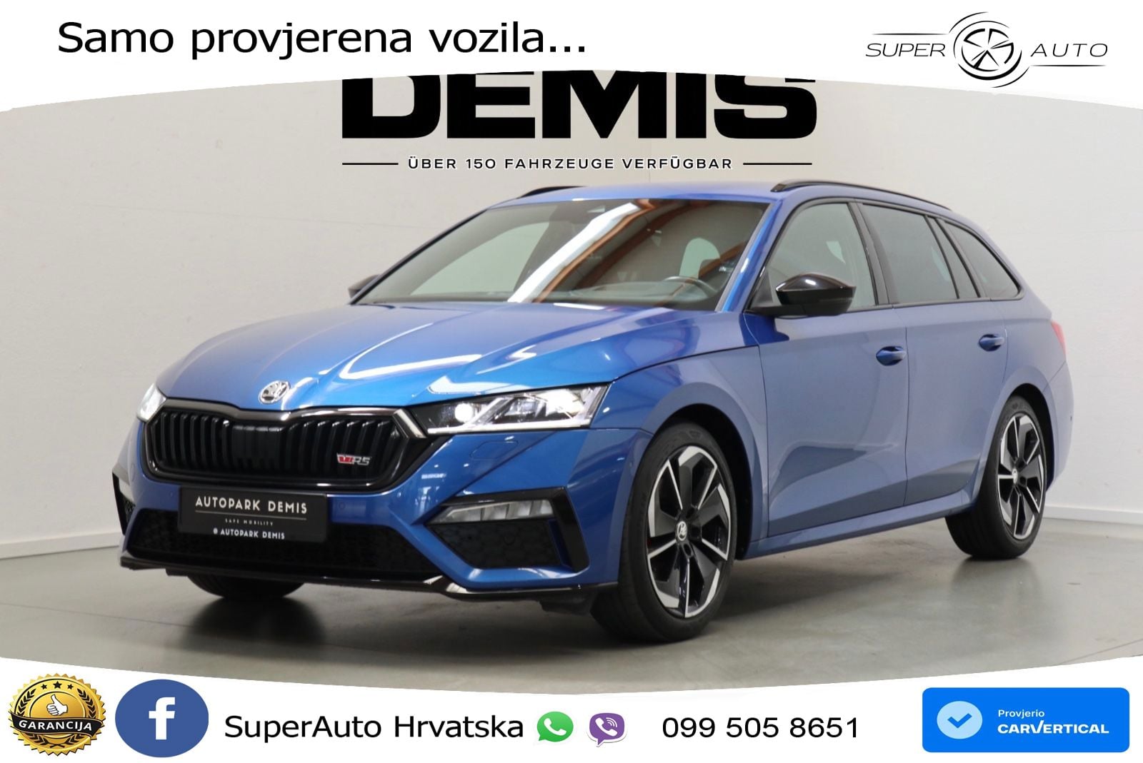 Škoda Octavia Combi RS 2.0 TDI (200 KS) DSG LED+GR SJED+ACC