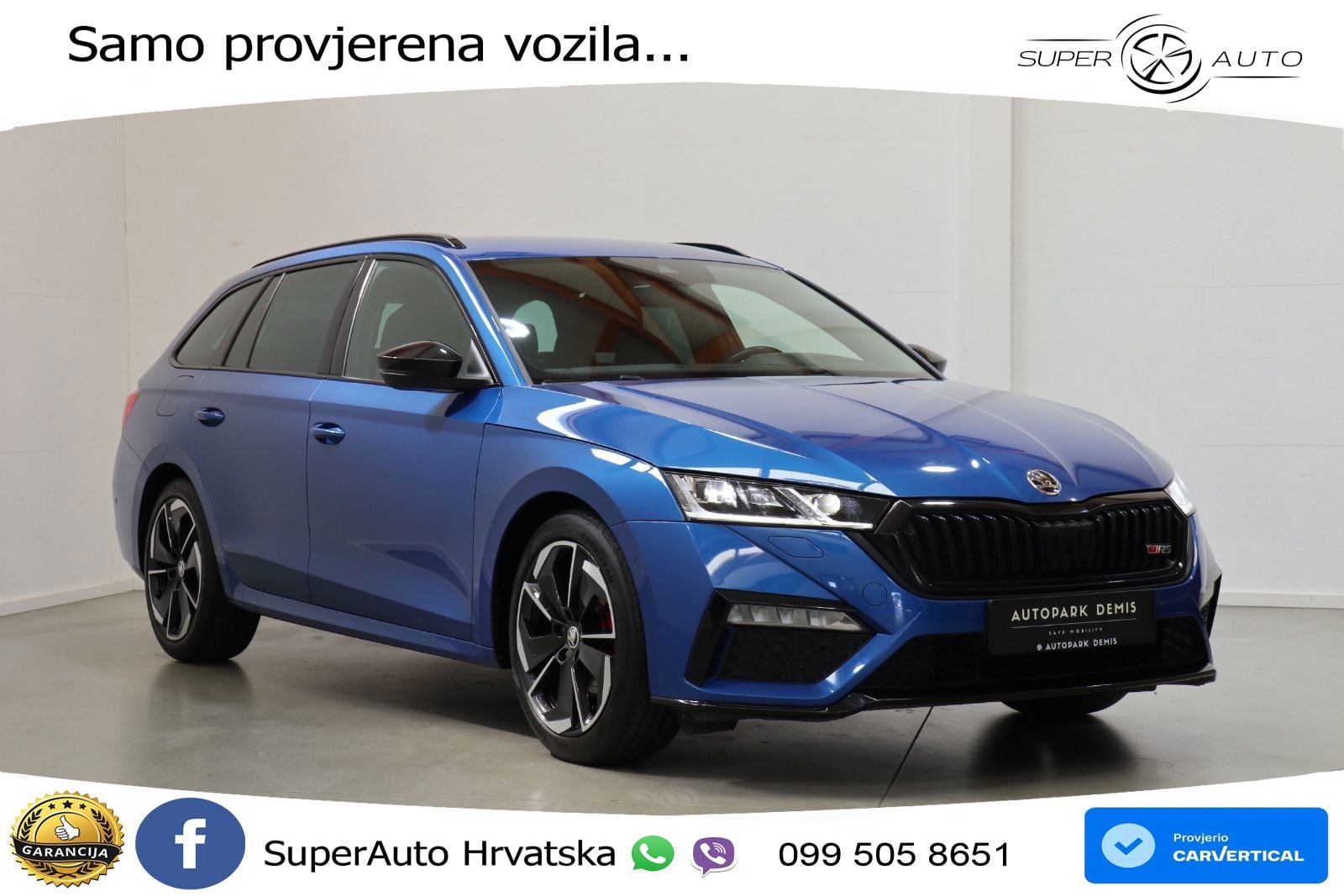 Škoda Octavia Combi RS 2.0 TDI (200 KS) DSG LED+GR SJED+ACC