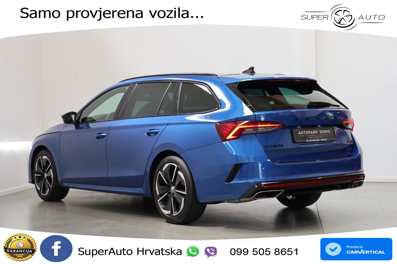Škoda Octavia Combi RS 2.0 TDI (200 KS) DSG LED+GR SJED+ACC