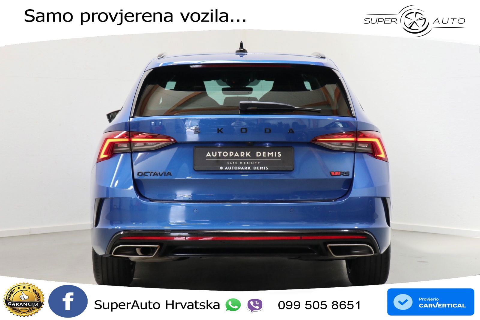 Škoda Octavia Combi RS 2.0 TDI (200 KS) DSG LED+GR SJED+ACC
