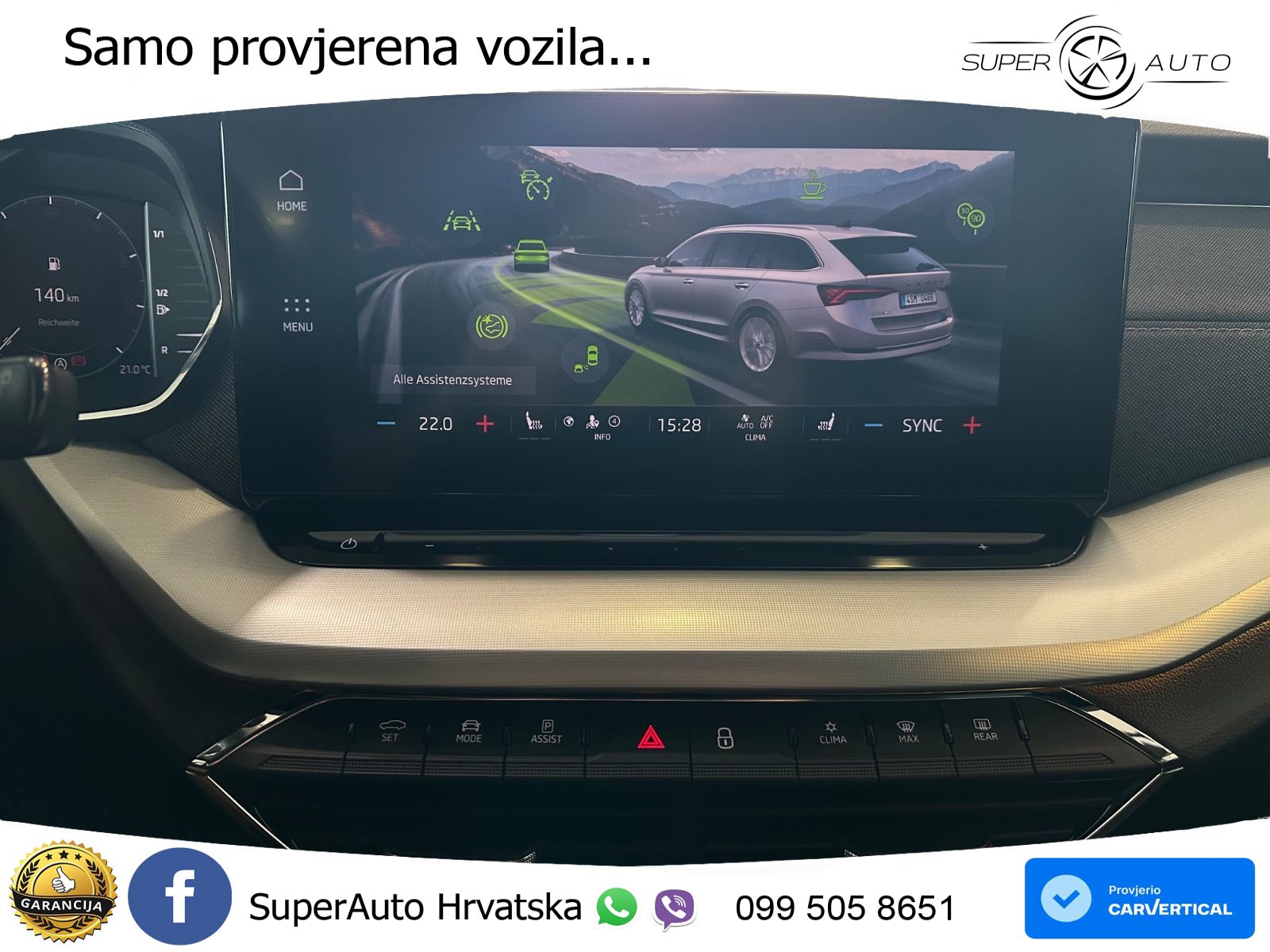 Škoda Octavia Combi 2.0 TDI (150 KS) DSG LED+GR SJED+ACC