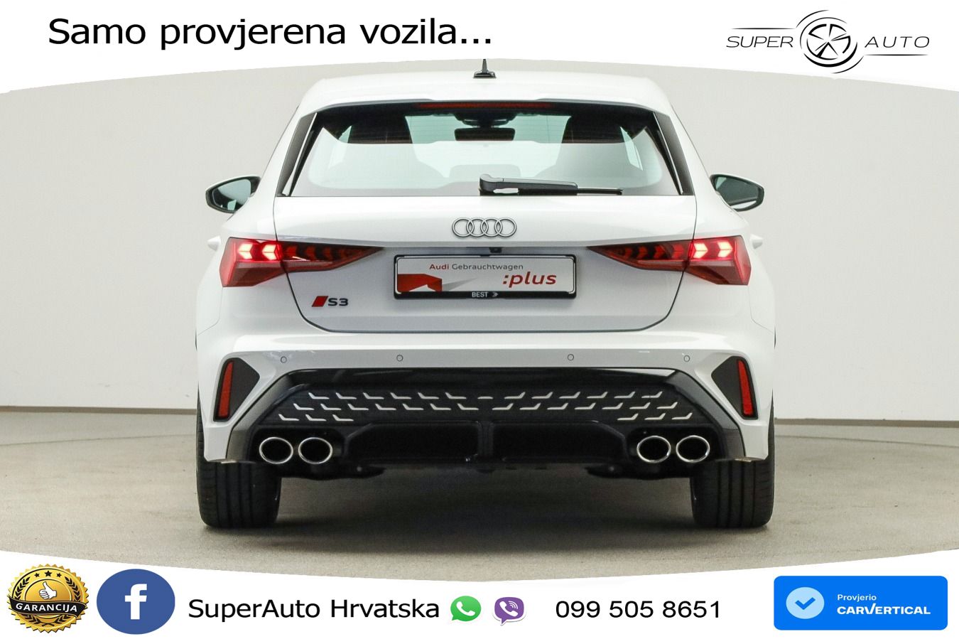 Audi S3 2.0 TFSI (333 KS) quattro S tronic LED+GR SJED+ACC