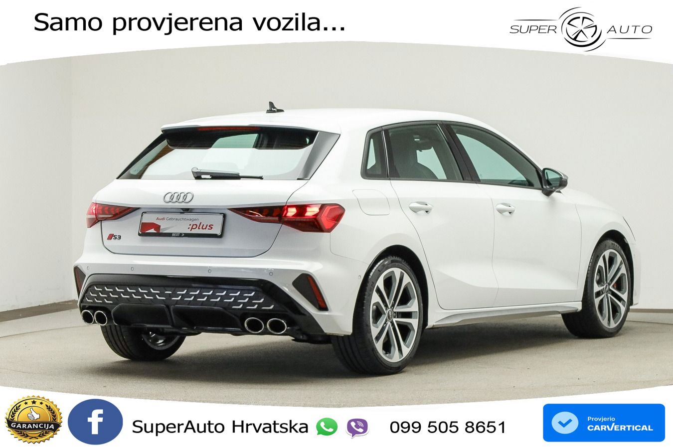 Audi S3 2.0 TFSI (333 KS) quattro S tronic LED+GR SJED+ACC
