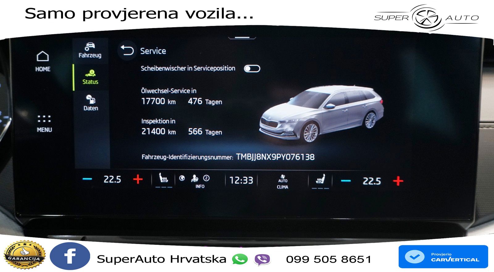 Škoda Octavia Combi 2.0 TDI (150 KS) DSG LED+GR SJED+ACC