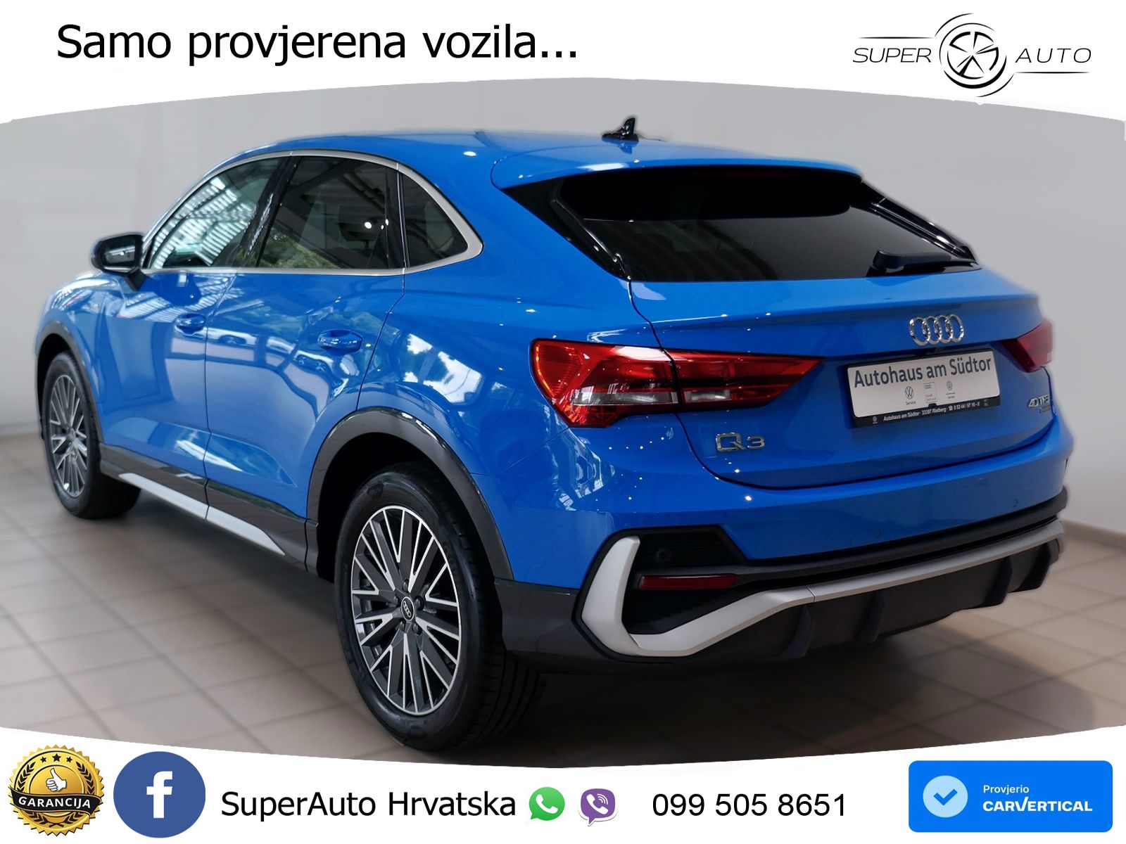 Audi Q3 II Sportback 40 TFSI (190 KS) quattro S tronic S line LED+GR SJED+ACC