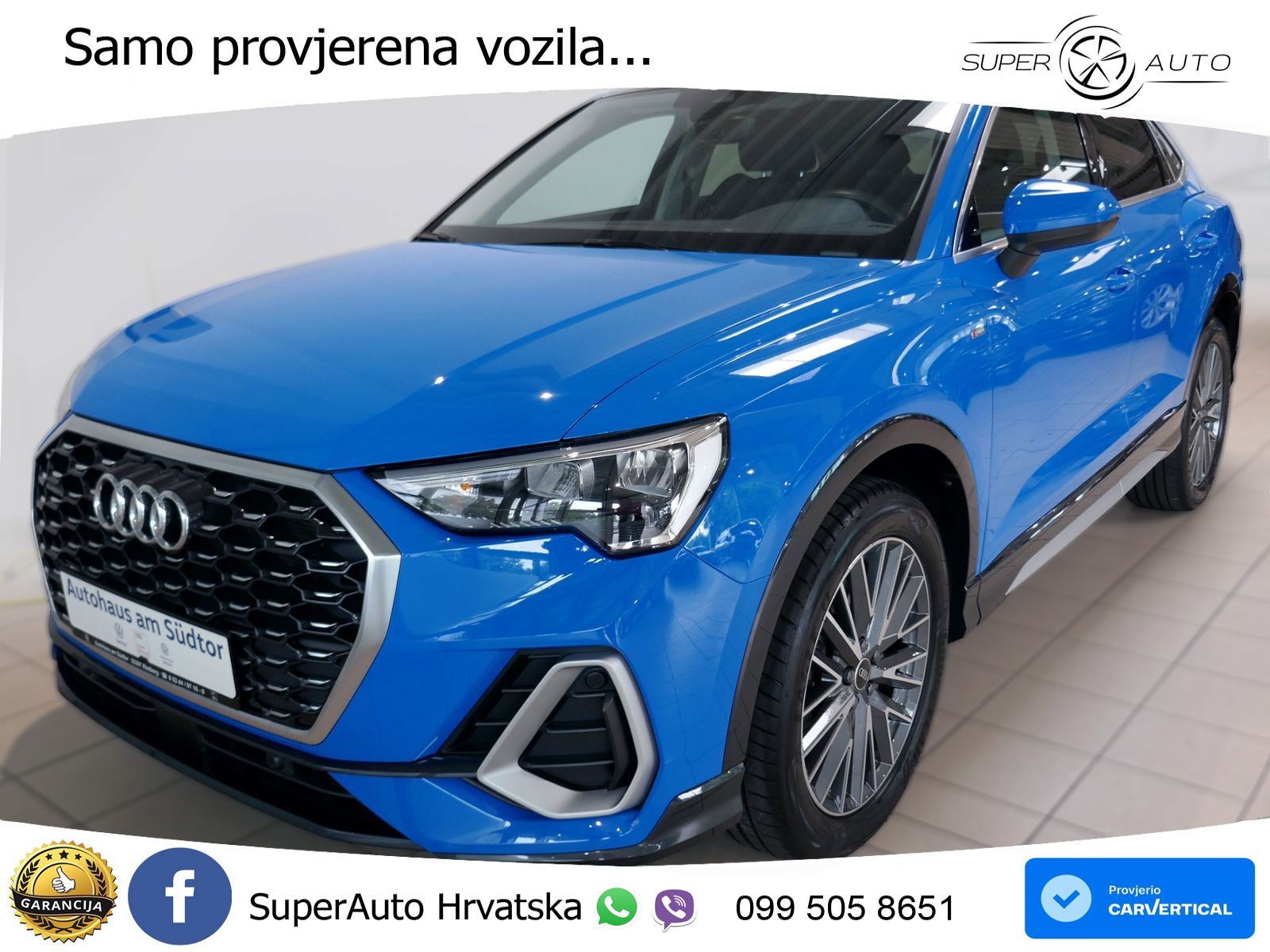 Audi Q3 II Sportback 40 TFSI (190 KS) quattro S tronic S line LED+GR SJED+ACC
