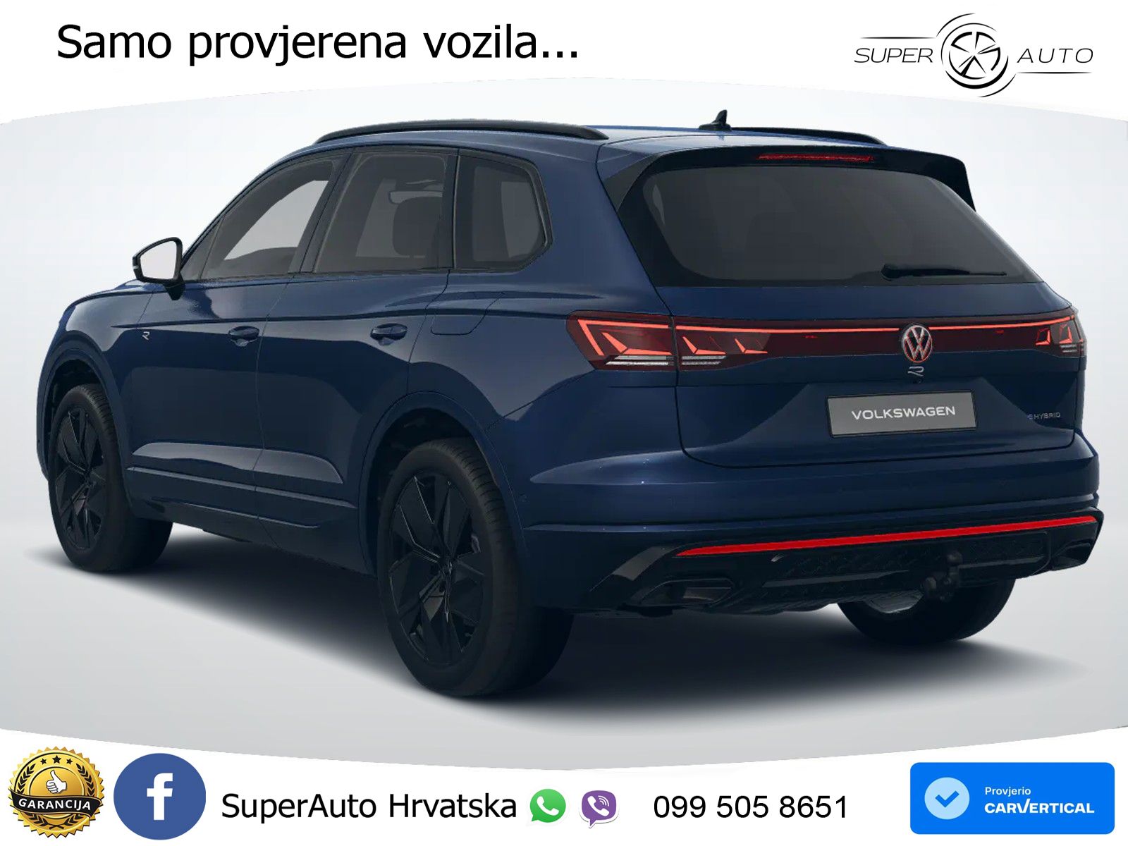 Volkswagen Touareg R 3.0 V6 TFSI (462 KS) 4MOTION Tiptronic ZRAČNI+ACC+4xGR SJED+KAM