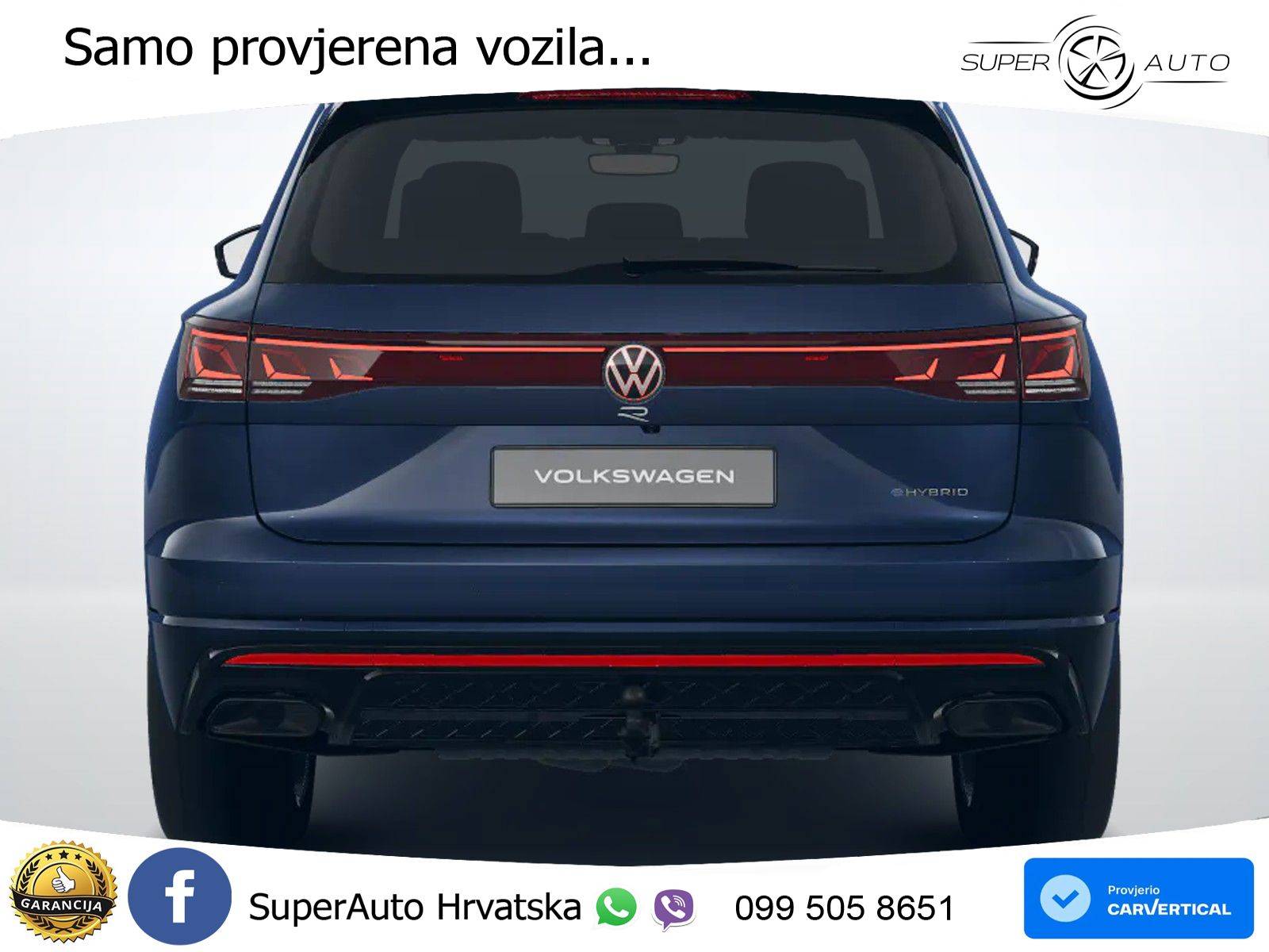 Volkswagen Touareg R 3.0 V6 TFSI (462 KS) 4MOTION Tiptronic ZRAČNI+ACC+4xGR SJED+KAM