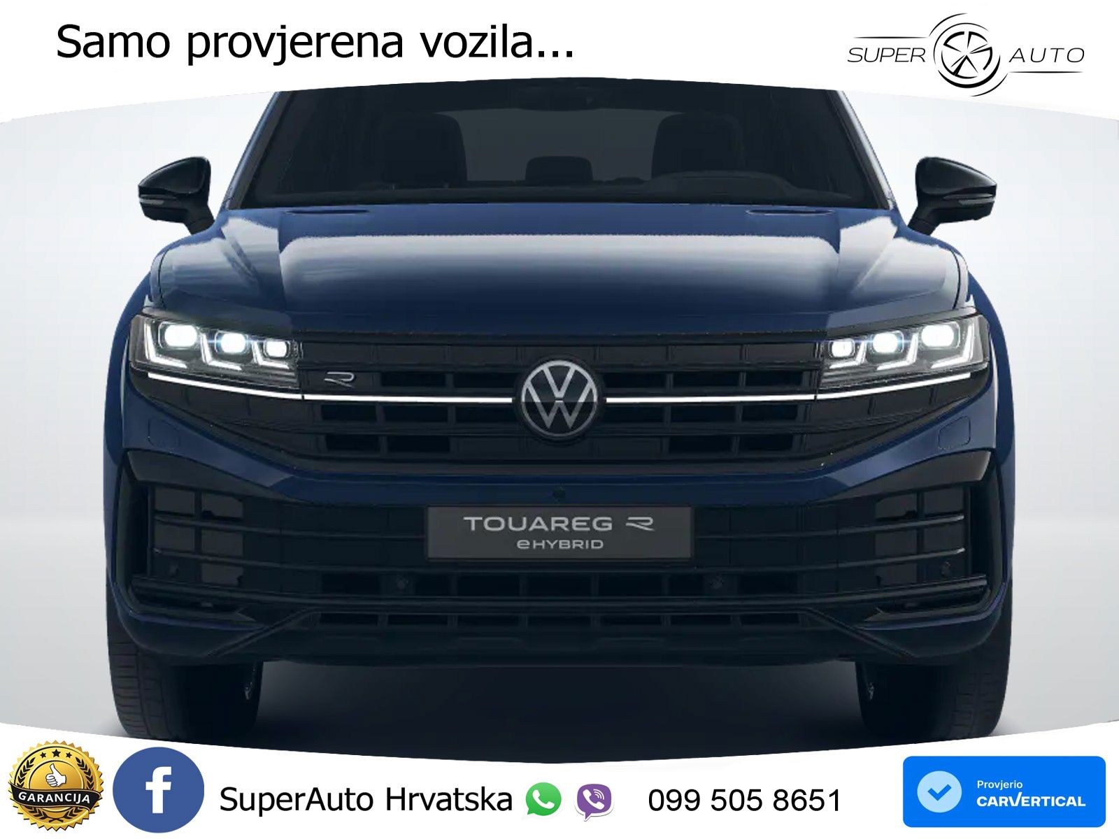 Volkswagen Touareg R 3.0 V6 TFSI (462 KS) 4MOTION Tiptronic ZRAČNI+ACC+4xGR SJED+KAM