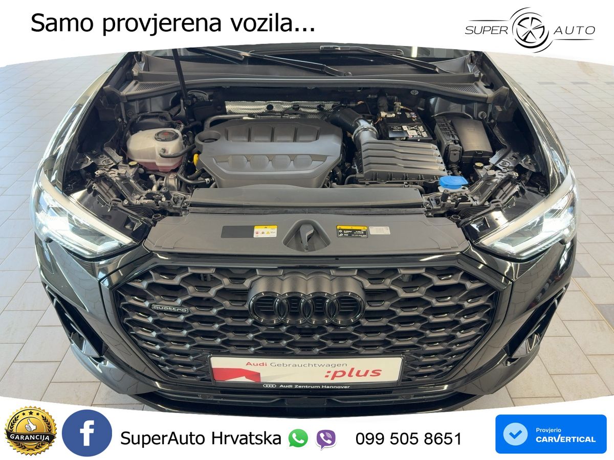 Audi Q3 II Sportback 45 TFSI (245 KS) quattro S tronic S line LED+GR SJED+ACC