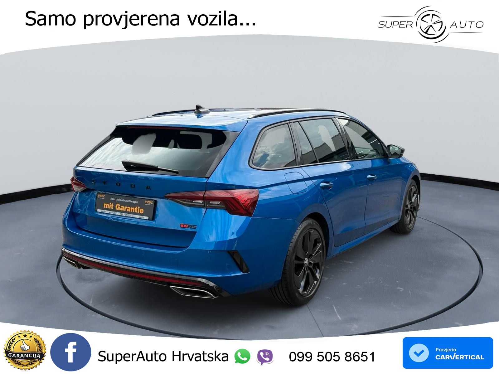 Škoda Octavia Combi RS 2.0 TDI (200 KS) DSG LED+GR SJED+ACC