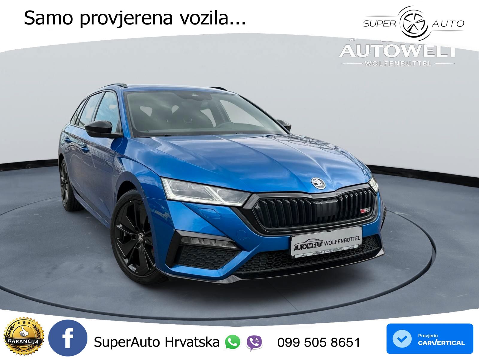 Škoda Octavia Combi RS 2.0 TDI (200 KS) DSG LED+GR SJED+ACC