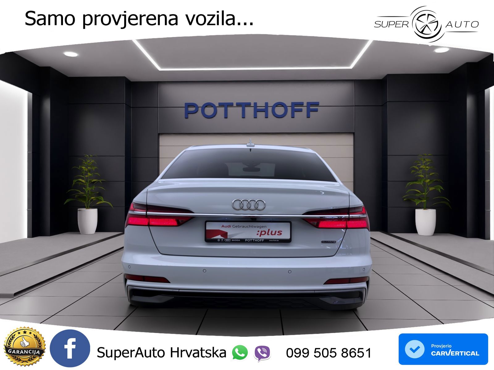 Audi A6 50 TDI V6 (286 KS) quattro tiptronic S line ZRAČNI+ACC+GR SJED+KAM+PANO