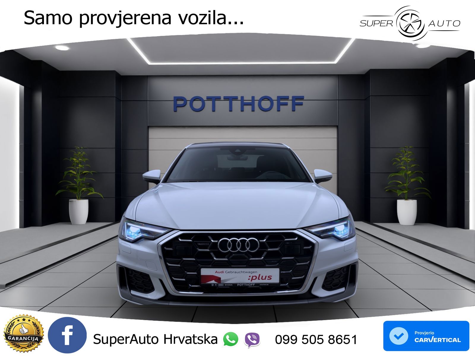 Audi A6 50 TDI V6 (286 KS) quattro tiptronic S line ZRAČNI+ACC+GR SJED+KAM+PANO