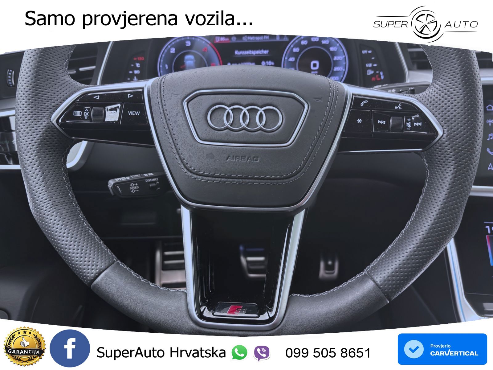 Audi A6 50 TDI V6 (286 KS) quattro tiptronic S line ZRAČNI+ACC+GR SJED+KAM+PANO