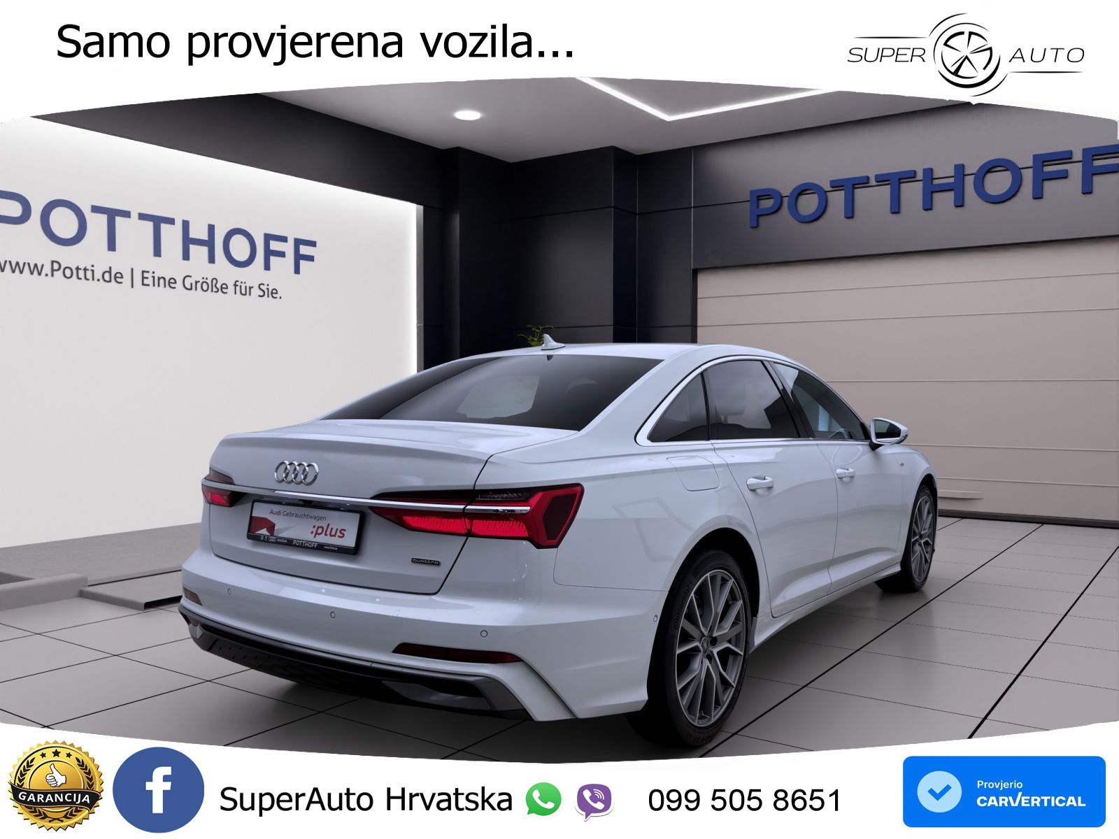 Audi A6 50 TDI V6 (286 KS) quattro tiptronic S line ZRAČNI+ACC+GR SJED+KAM+PANO