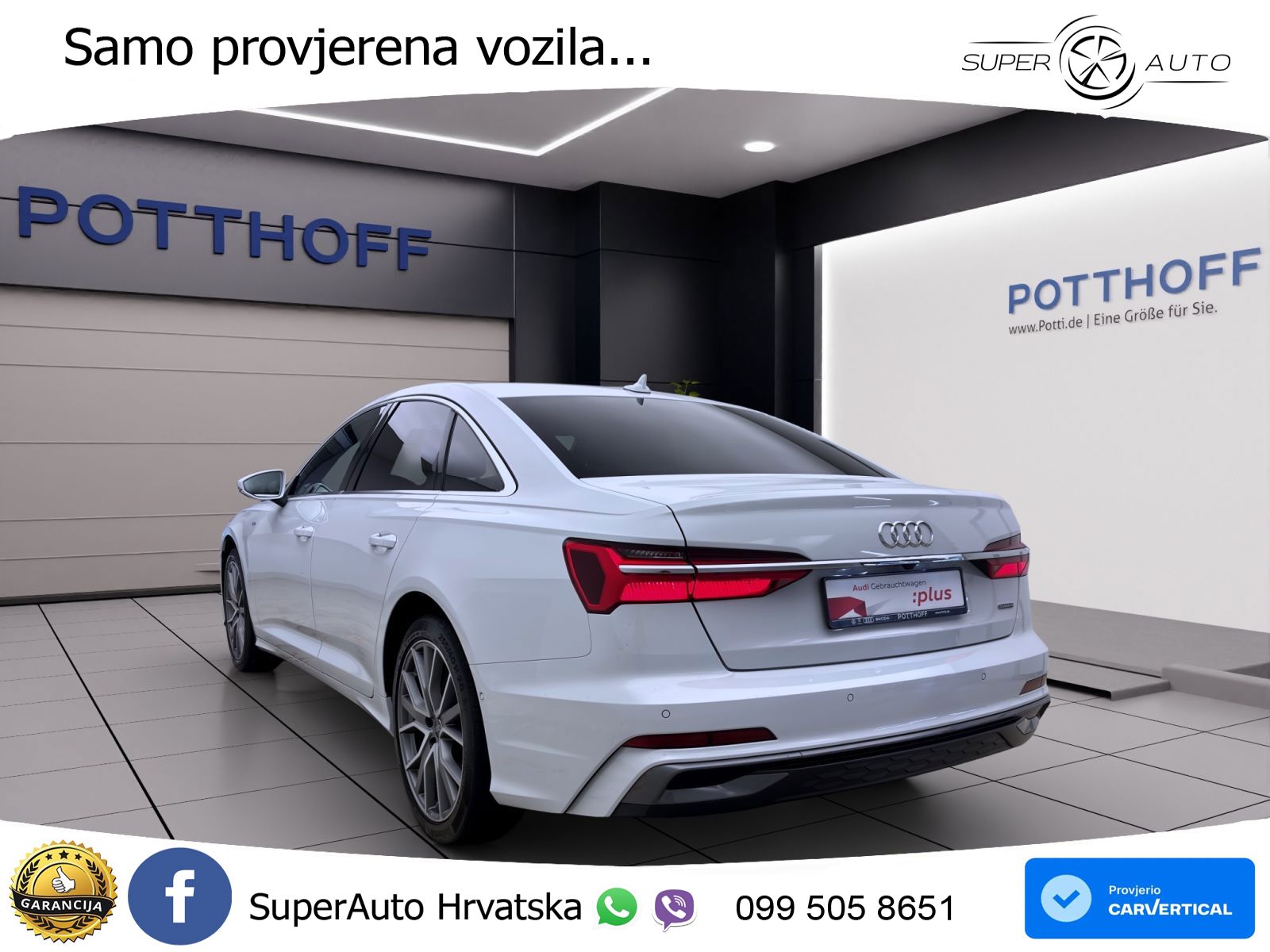 Audi A6 50 TDI V6 (286 KS) quattro tiptronic S line ZRAČNI+ACC+GR SJED+KAM+PANO