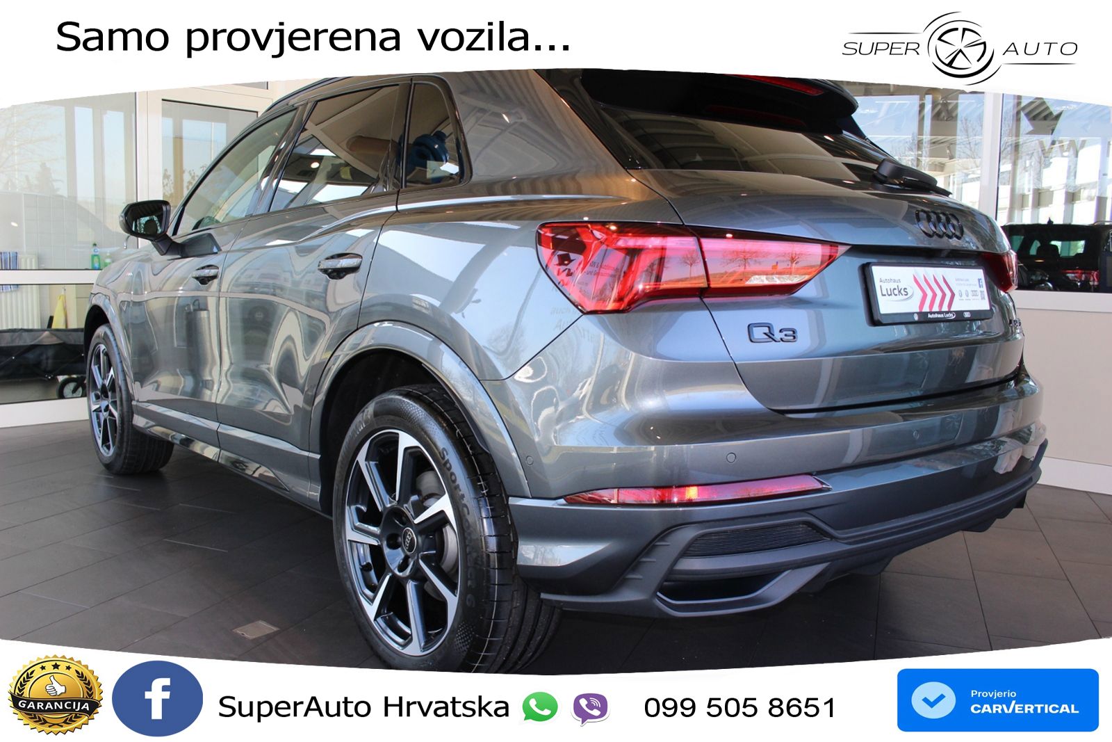 Audi Q3 40 TFSI (190 KS) quattro S tronic S line MATRIX+GR SJED+KAM