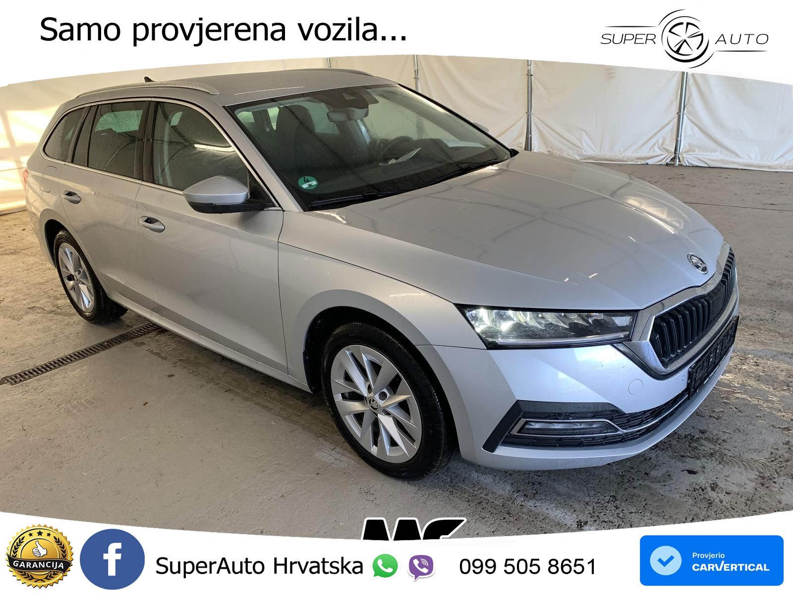 Škoda Octavia Combi 2.0 TDI (150 KS) DSG LED+GR SJED+ACC