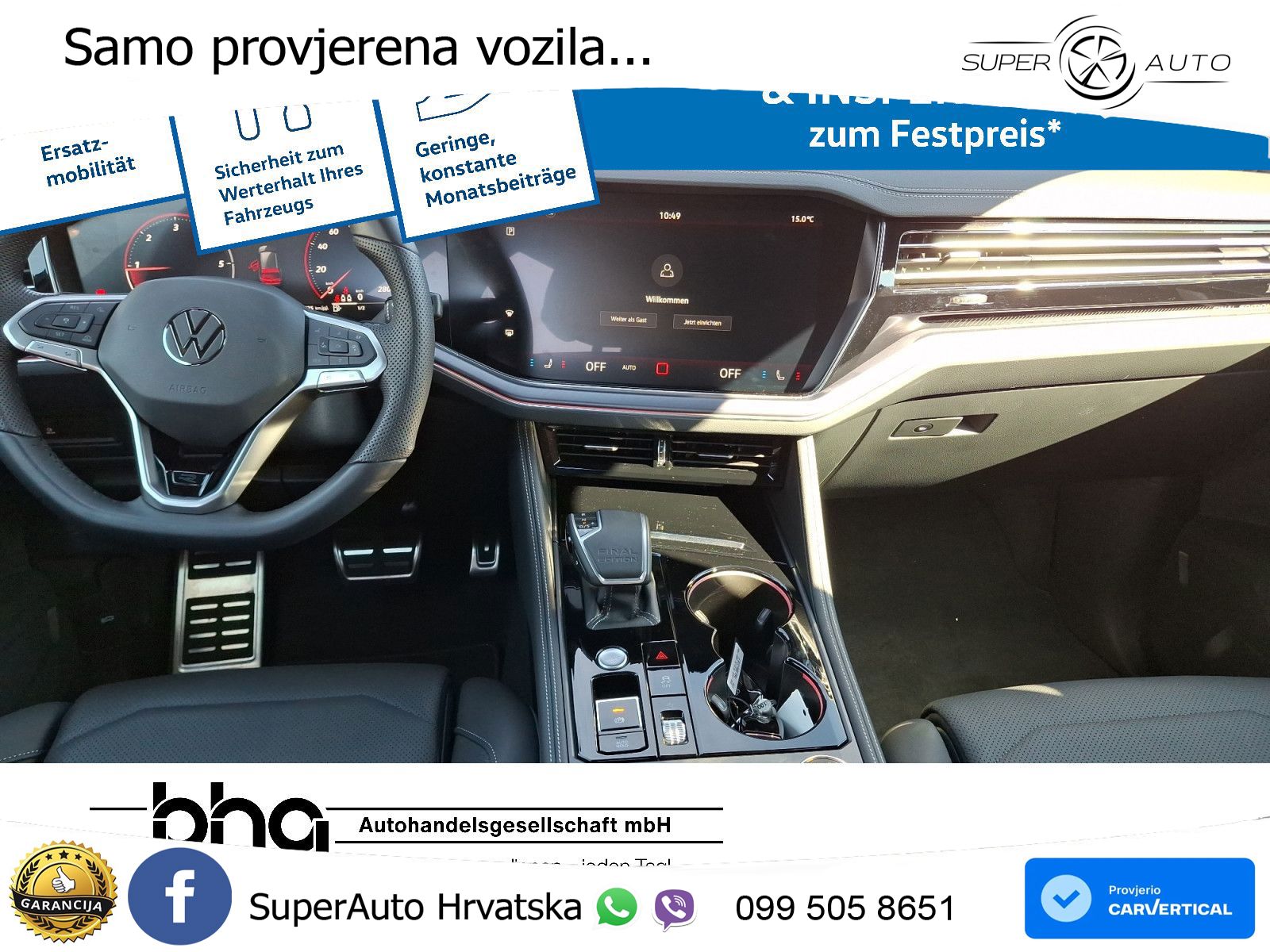 Volkswagen Touareg 3.0 V6 TDI (286 KS) 4MOTION Tiptronic ZRAČNI+ACC+4xGR SJED+KAM