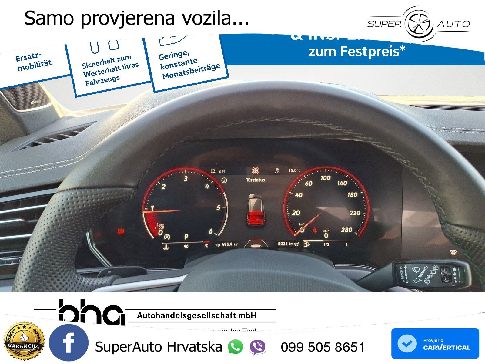 Volkswagen Touareg 3.0 V6 TDI (286 KS) 4MOTION Tiptronic ZRAČNI+ACC+4xGR SJED+KAM
