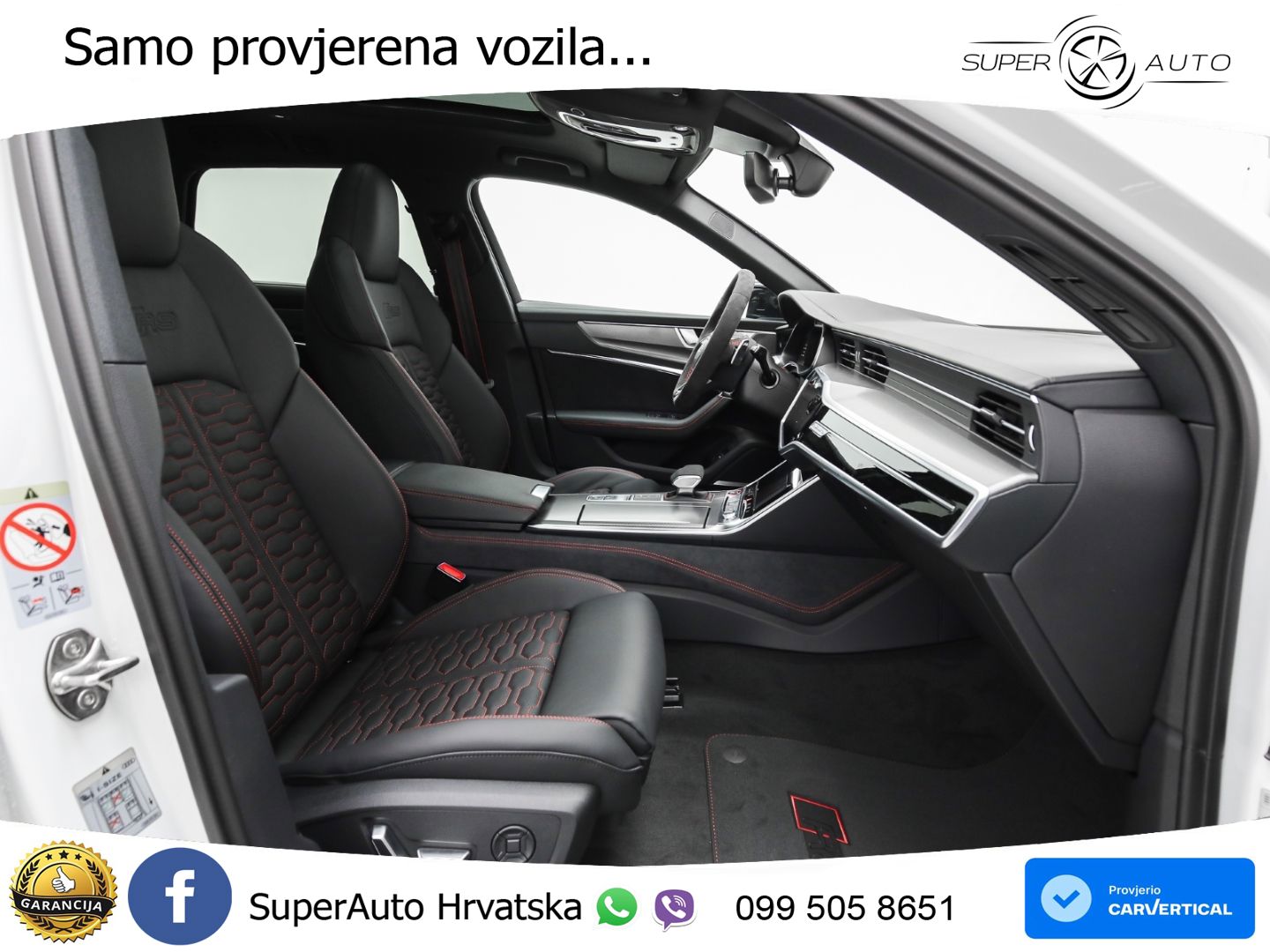 Audi RS6 Avant 4.0 TFSI V8 performance (630 KS)  quattro tiptronic Kuka ZRAČNI+ACC+GR SJED+KAM+PANO