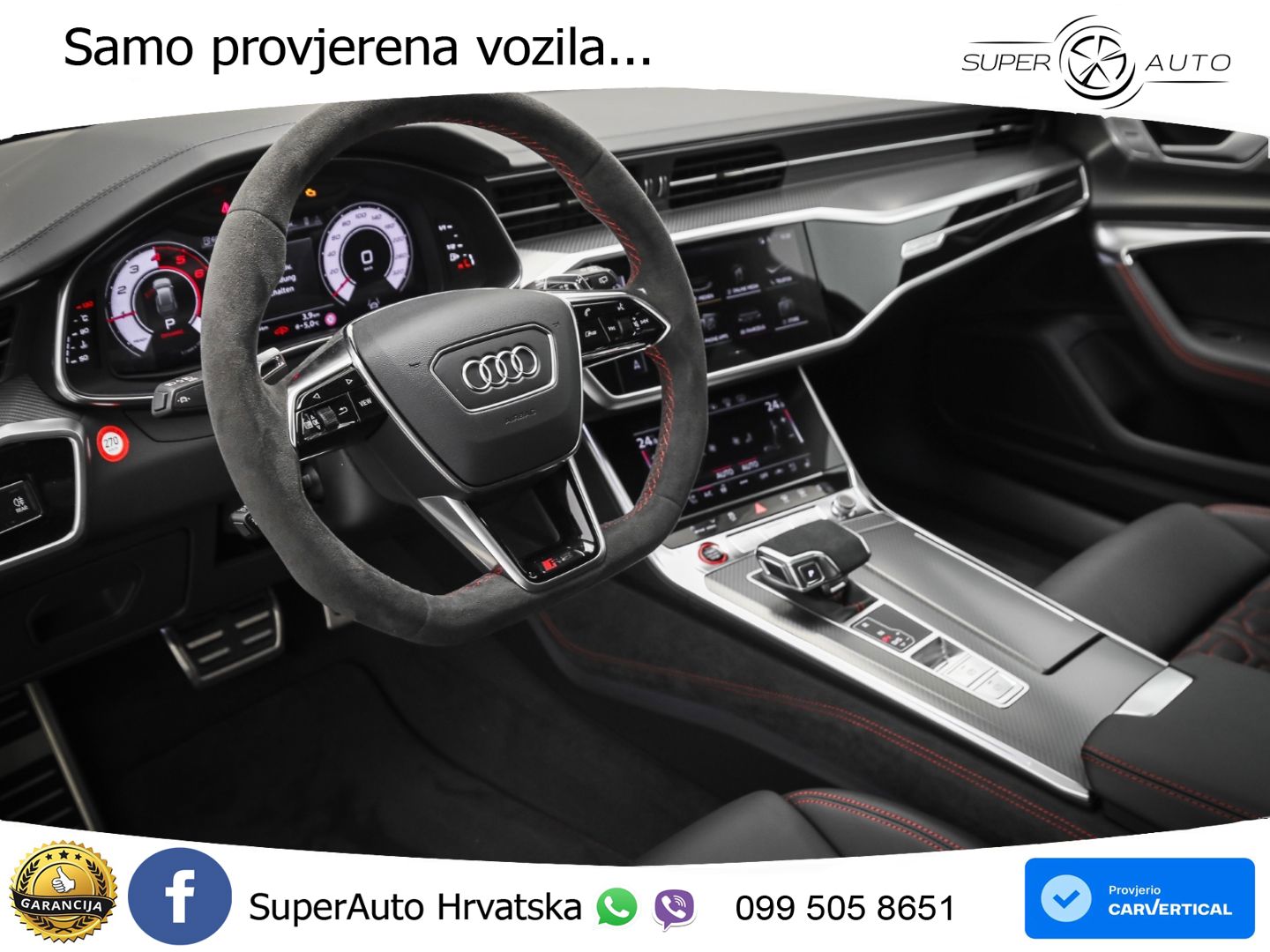 Audi RS6 Avant 4.0 TFSI V8 performance (630 KS)  quattro tiptronic Kuka ZRAČNI+ACC+GR SJED+KAM+PANO