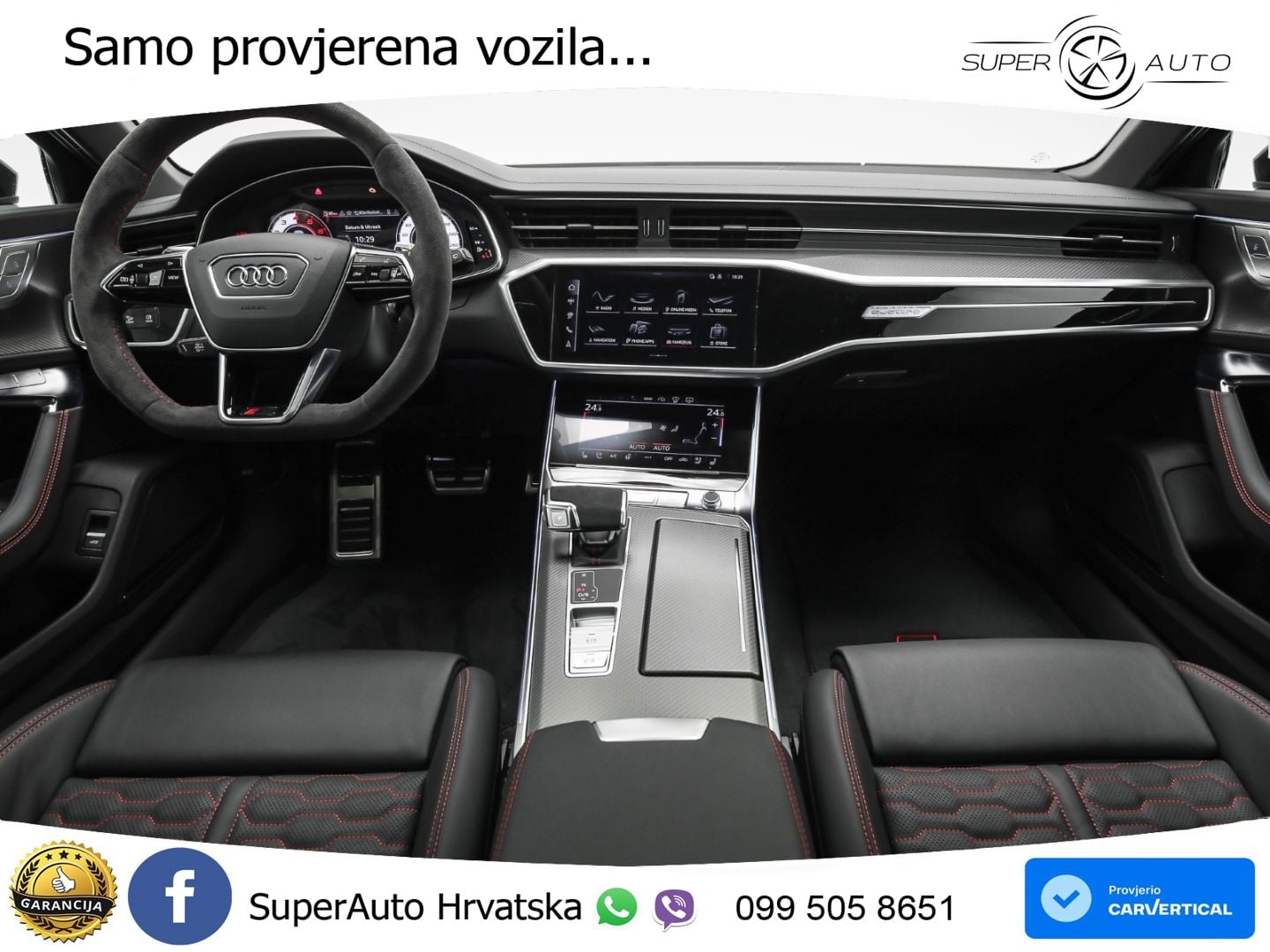 Audi RS6 Avant 4.0 TFSI V8 performance (630 KS)  quattro tiptronic Kuka ZRAČNI+ACC+GR SJED+KAM+PANO
