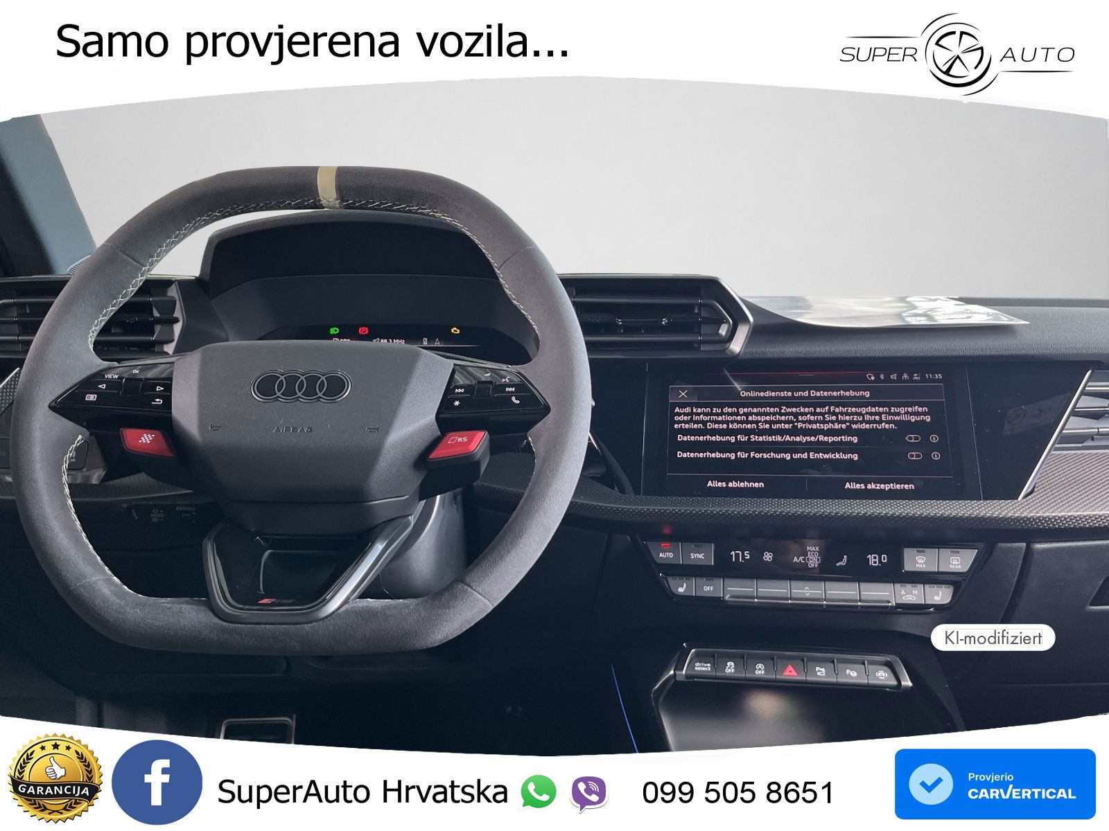 Audi RS3 Sedan 2.5 TFSI (400 KS) quattro S tronic LED+GR SJED+ACC