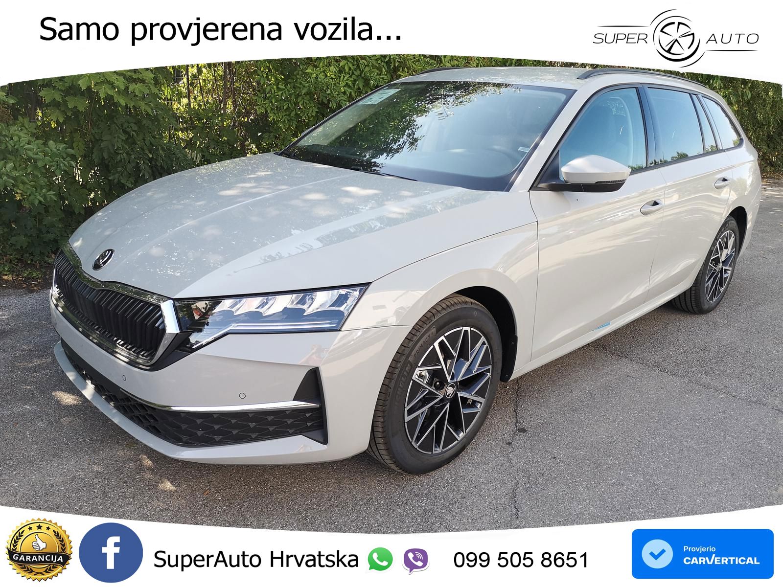 Škoda Octavia Combi 2.0 TDI (150 KS) DSG Selection LED+GR SJED+ACC