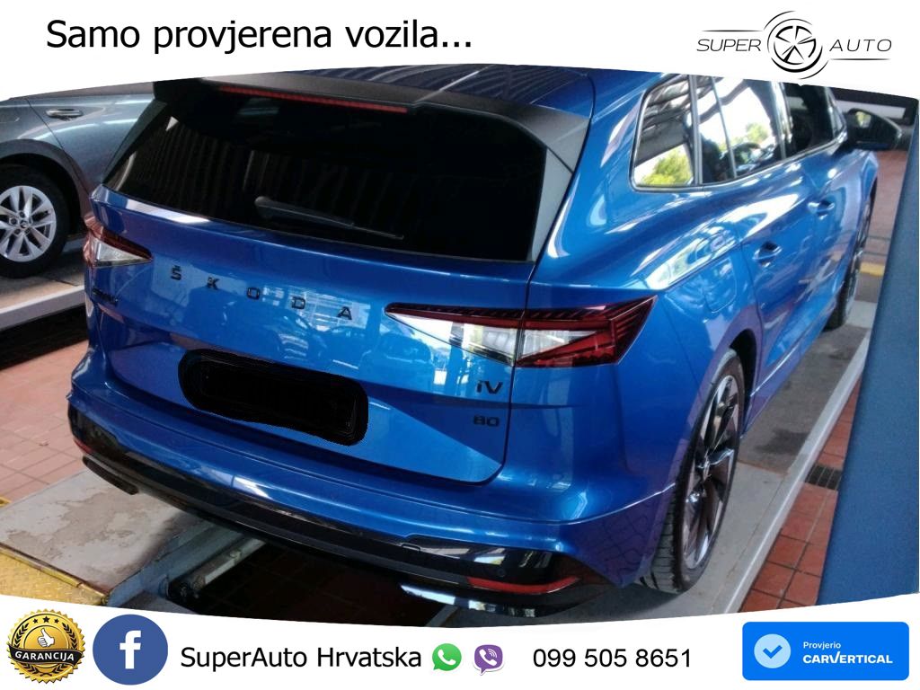 Škoda Enyaq iV 80 82 kWh (204 KS) SportLine LED+GR SJED+ACC