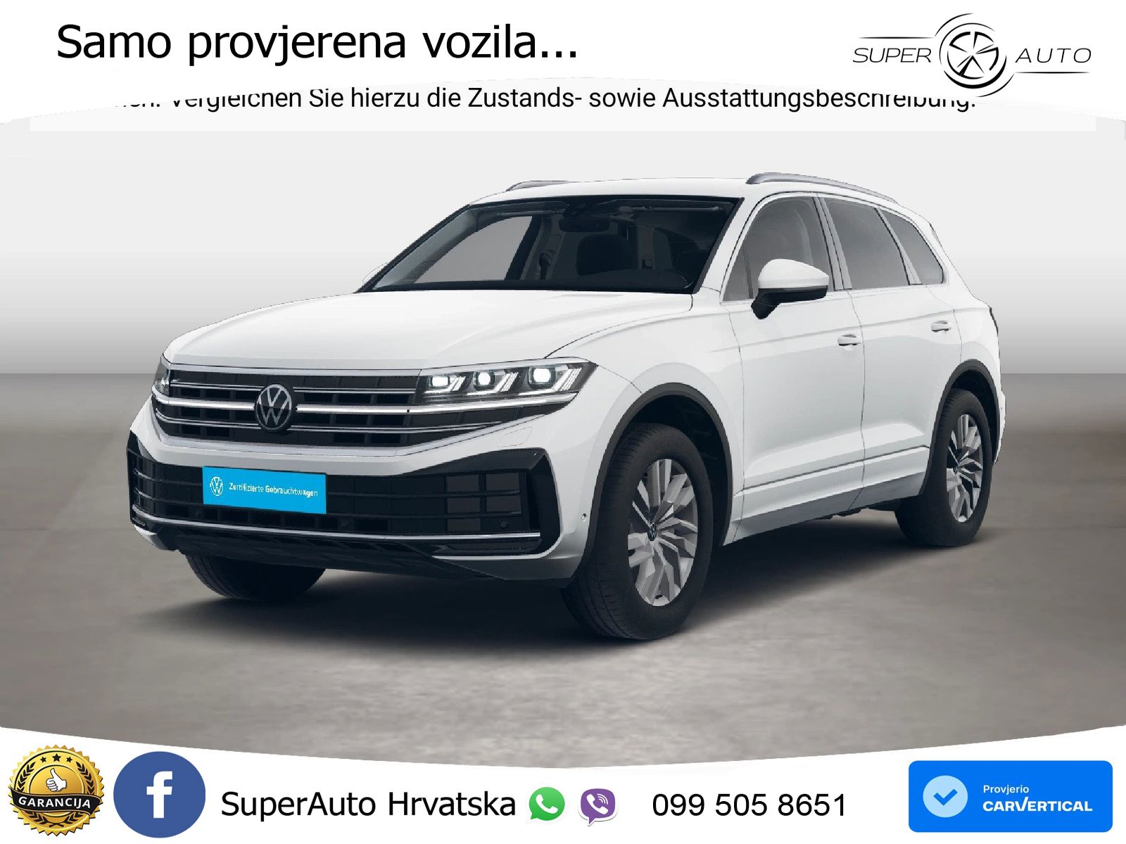 Volkswagen Touareg 3.0 V6 TDI (231 KS) 4MOTION Tiptronic ZRAČNI+ACC+GR SJED+KAM