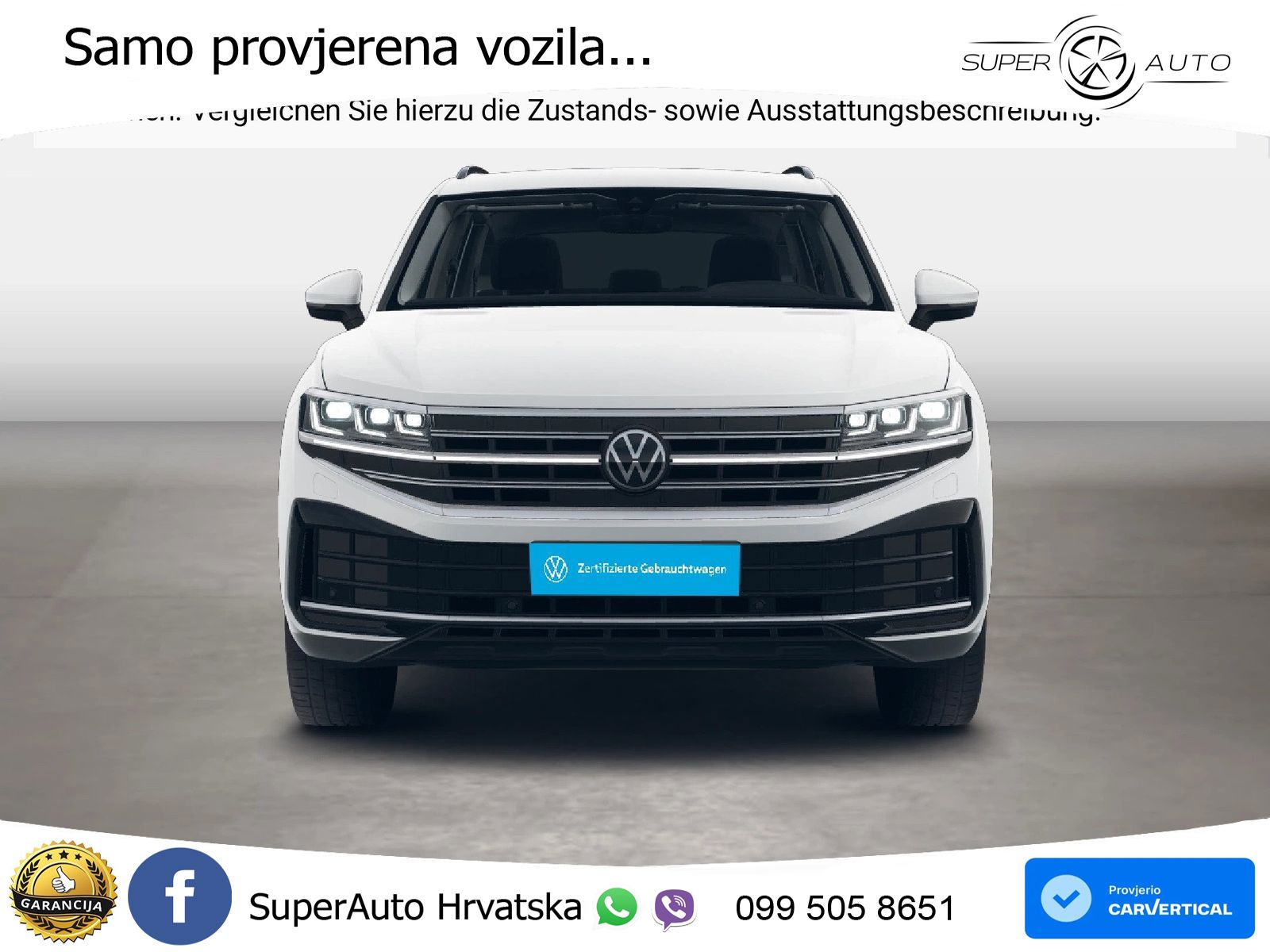 Volkswagen Touareg 3.0 V6 TDI (231 KS) 4MOTION Tiptronic ZRAČNI+ACC+GR SJED+KAM