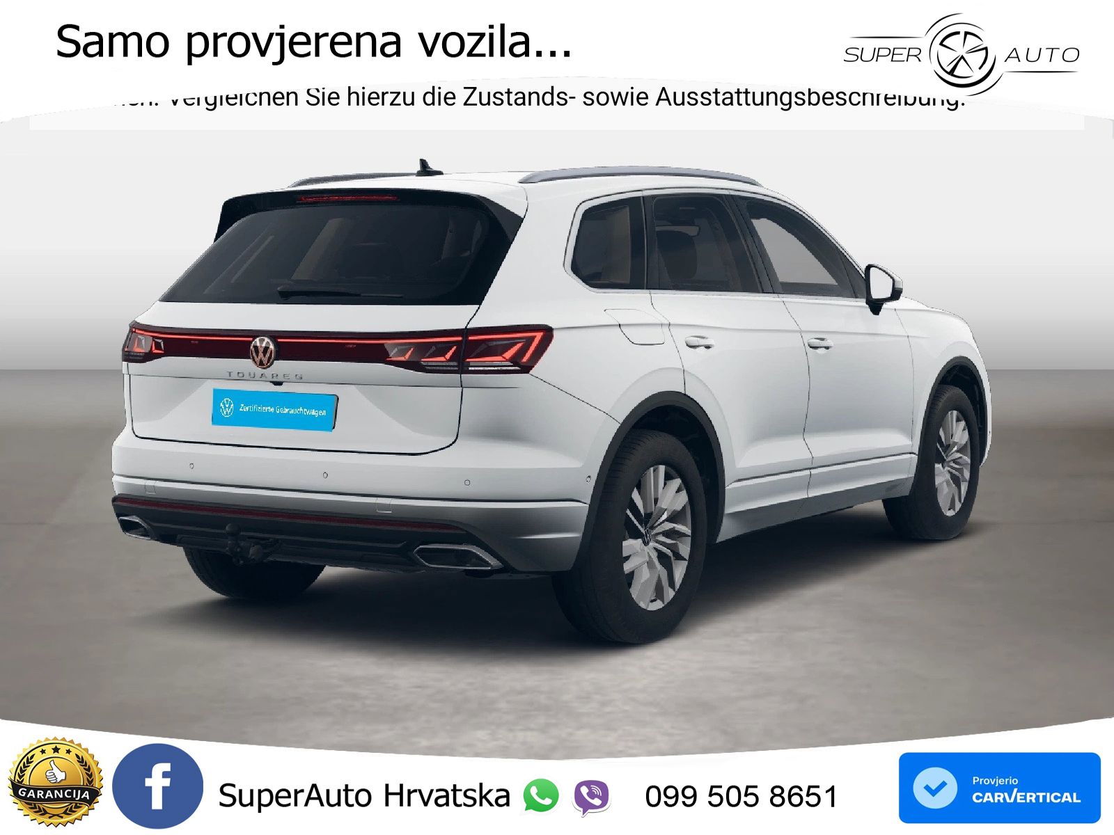 Volkswagen Touareg 3.0 V6 TDI (231 KS) 4MOTION Tiptronic ZRAČNI+ACC+GR SJED+KAM