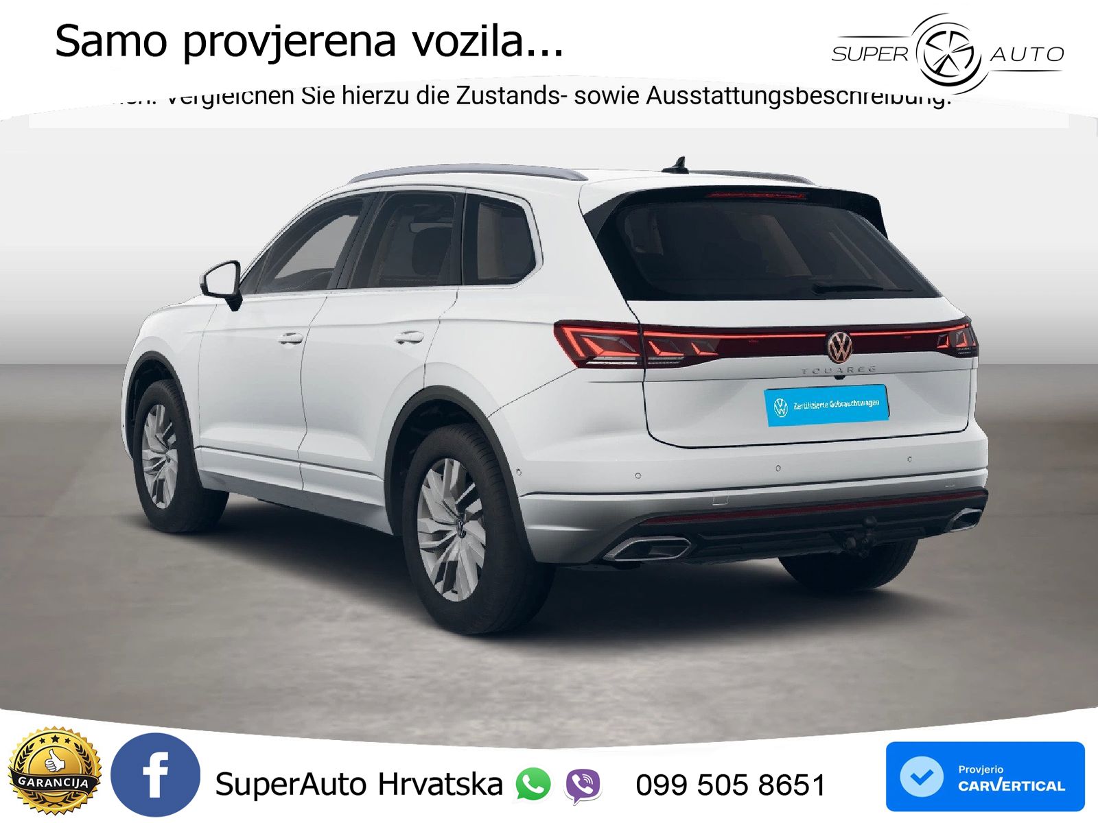 Volkswagen Touareg 3.0 V6 TDI (231 KS) 4MOTION Tiptronic ZRAČNI+ACC+GR SJED+KAM