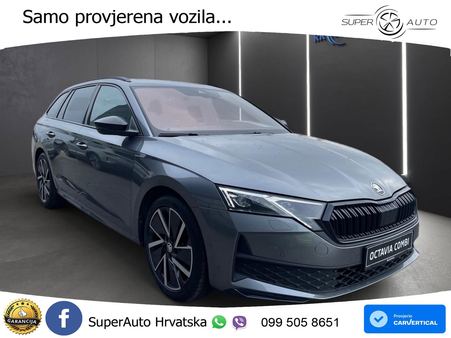 Škoda Octavia Combi 1.5 TSI (150 KS) DSG SportLine LED+GR SJED+ACC