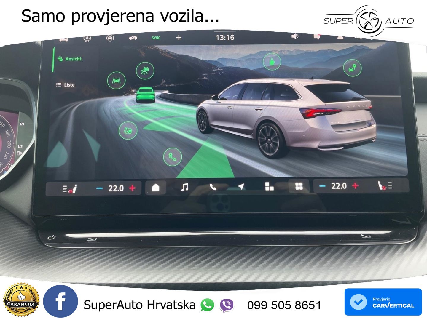 Škoda Octavia Combi 1.5 TSI (150 KS) DSG SportLine LED+GR SJED+ACC