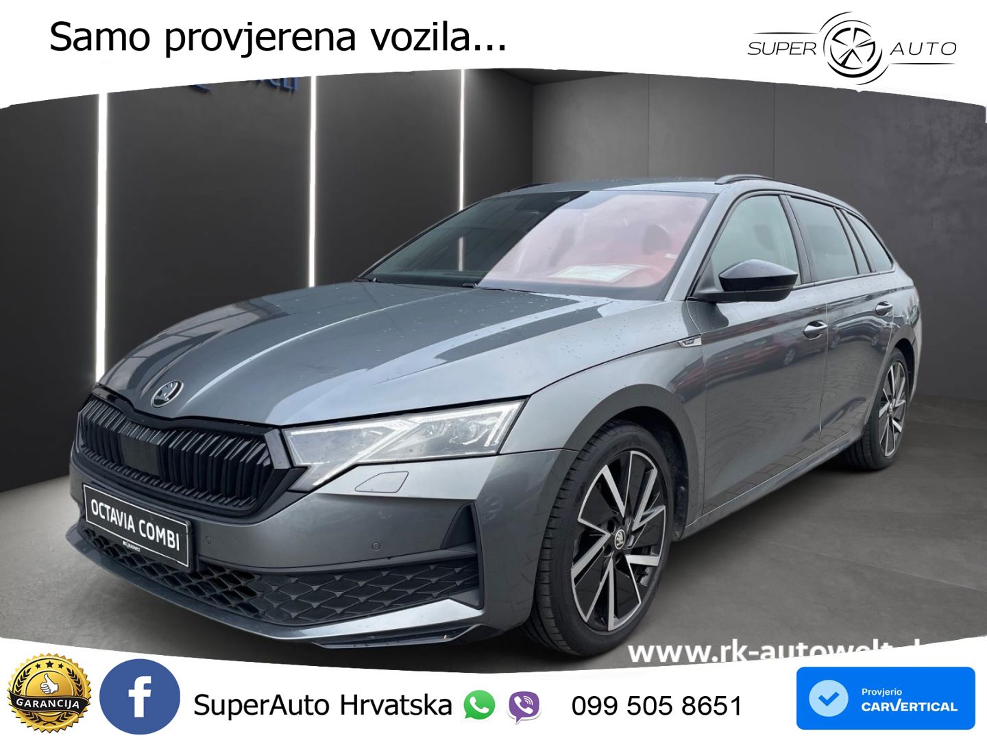 Škoda Octavia Combi 1.5 TSI (150 KS) DSG SportLine LED+GR SJED+ACC