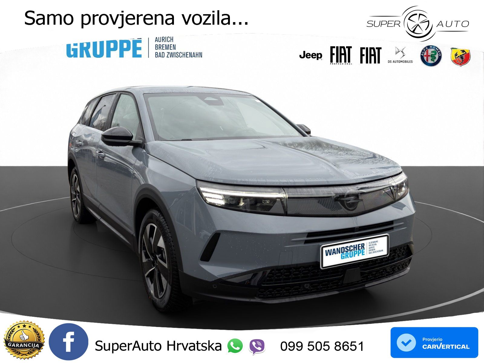 Opel Grandland 1.2 Turbo (145 KS) Hybrid eDCT GS LED+GR SJED+ACC