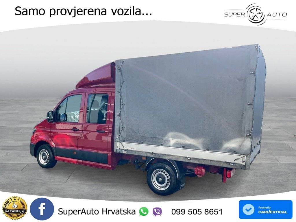 Volkswagen Crafter 35 Pritsche 2.0TDI  Doka Plane Spriegel 177 KS
