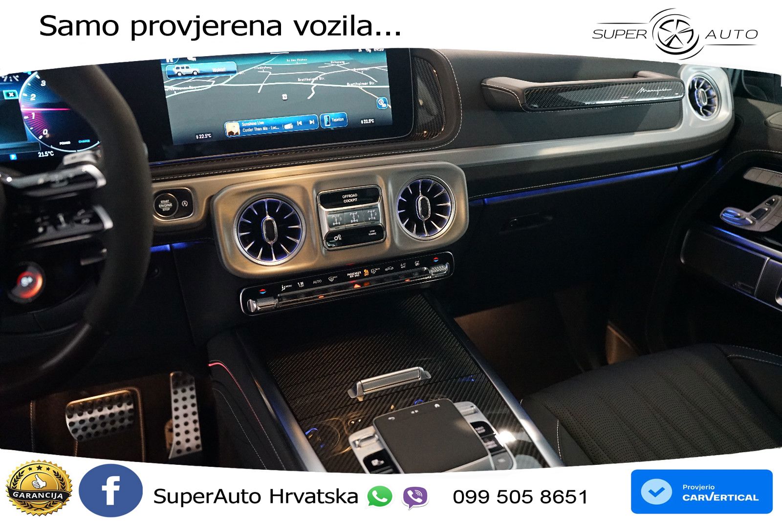 Mercedes AMG G 63 Long V8 (585 KS) 4MATIC 9G-TRONIC AMG SPEEDSHIFT TCT Superior LED+GR SJED+ACC